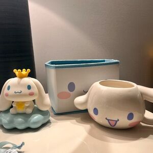 Cute Character Mug and Figurine Set